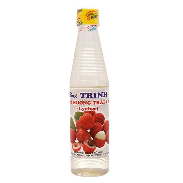  Si rô Trinh hương vải chai 350ml 