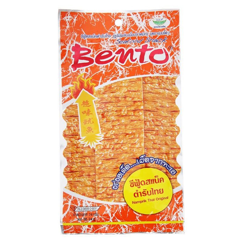  Snack mực tẩm gia vị Bento cay ngọt gói 6g 