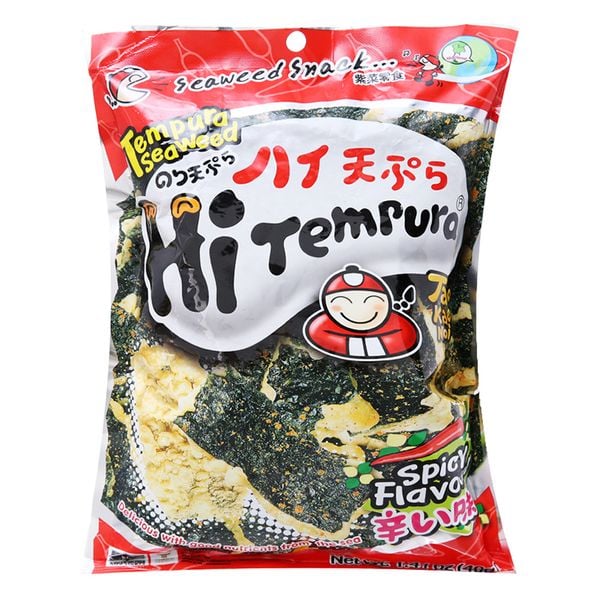  Snack rong biển Tao Kae Noi Tempura vị cay gói 40g 