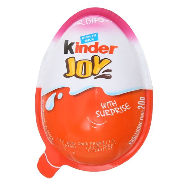  Socola trứng Kinder Joy cho bé gái viên 20g 