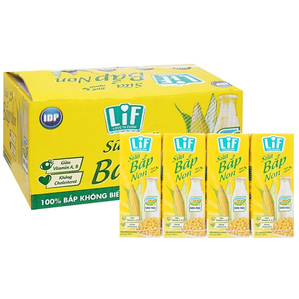  Sữa bắp non LiF thùng 24 hộp x 180ml 