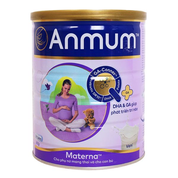  Sữa bột Anmum Materna vani ít béo lon 800g 