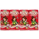  Sữa chua thạch dâu Nuvi lốc 4 hộp x 170ml 