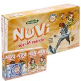  Sữa chua thạch trái cây Nuvi lốc 4 hộp x 170ml 