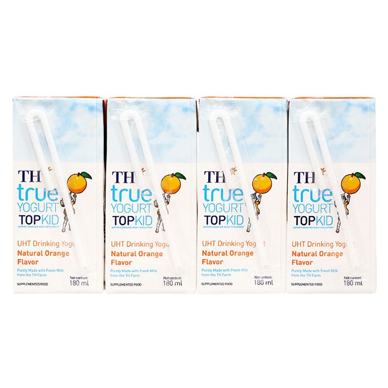  Sữa chua uống cam TH True Yogurt Top Kid thùng 48 hộp x 180ml 
