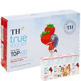  Sữa chua uống dâu TH True Yogurt Top Kid lốc 4 hộp x 180ml 