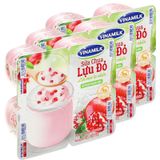  Sữa chua Vinamilk lựu đỏ bộ 3 lốc x 4 hộp x 100g 