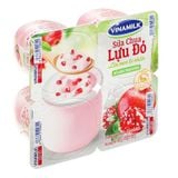  Sữa chua Vinamilk lựu đỏ lốc 4 hộp x 100g 