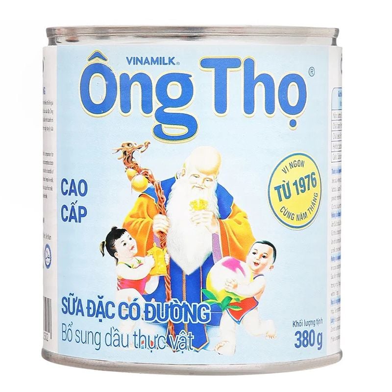  Sữa đặc có đường Ông Thọ trắng nhãn xanh thùng 48 lon x 380g 