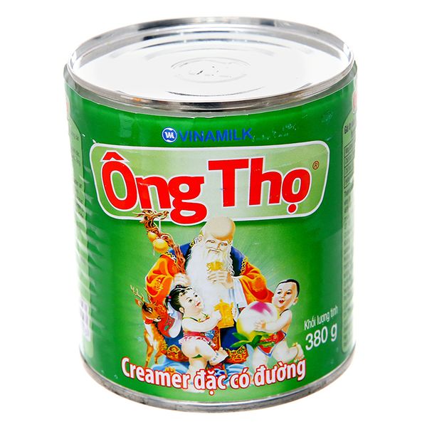  Sữa đặc có đường Ông Thọ xanh lá lon 380g 