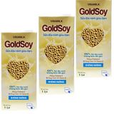  Sữa đậu nành Goldsoy Vinamilk không đường bộ 3 hộp x 1 lít 