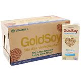  Sữa đậu nành Goldsoy Vinamilk không đường bộ 3 hộp x 1 lít 