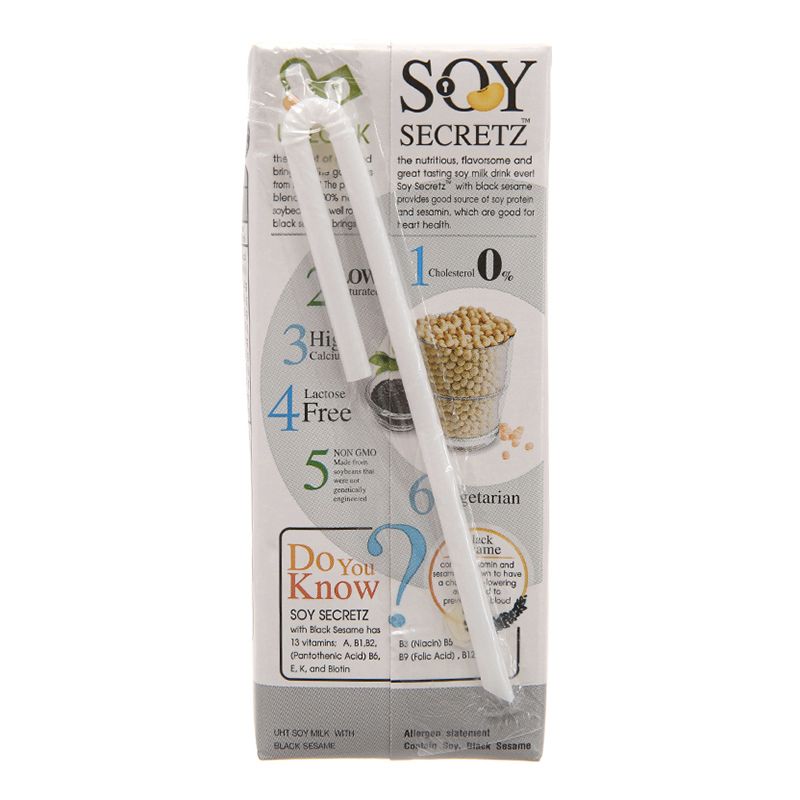  Sữa đậu nành mè đen Soy Secretz lốc 4 x 180ml 