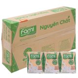  Sữa đậu nành nguyên chất Fami lốc 6 hộp x 200ml 