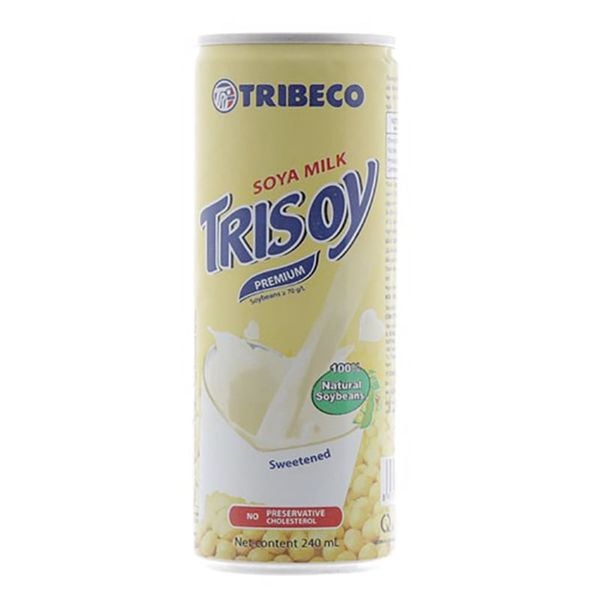  Sữa đậu nành Tribeco Trisoy lon 240ml 