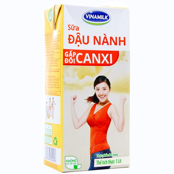  Sữa đậu nành Vinamilk canxi hộp 1 lít 