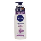  Sữa dưỡng thể trắng da ban đêm Nivea Extra bổ sung colagen chai 350ml 