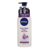  Sữa dưỡng thể trắng da ban đêm Nivea Extra bổ sung colagen chai 200ml 