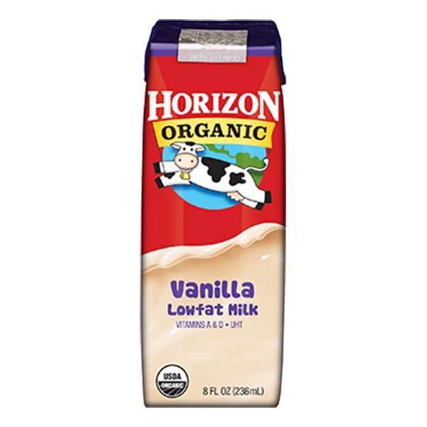  Sữa hữu cơ tách béo Horizon Organic vị vani hộp 236 ml 