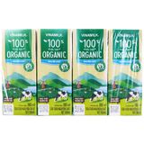  Sữa hữu cơ tiệt trùng Vinamilk lốc 4 hộp x180ml 