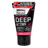  Sữa rửa mặt Men's Bioré Deep Action sạch sâu bộ 2 tuýp x 100g + 25g 