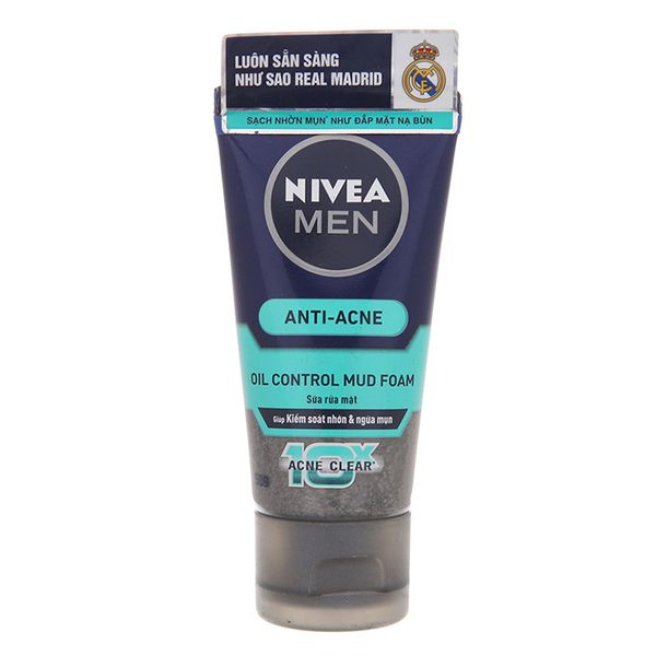  Sữa rửa mặt Nivea khoáng chất bùn chai 50g 