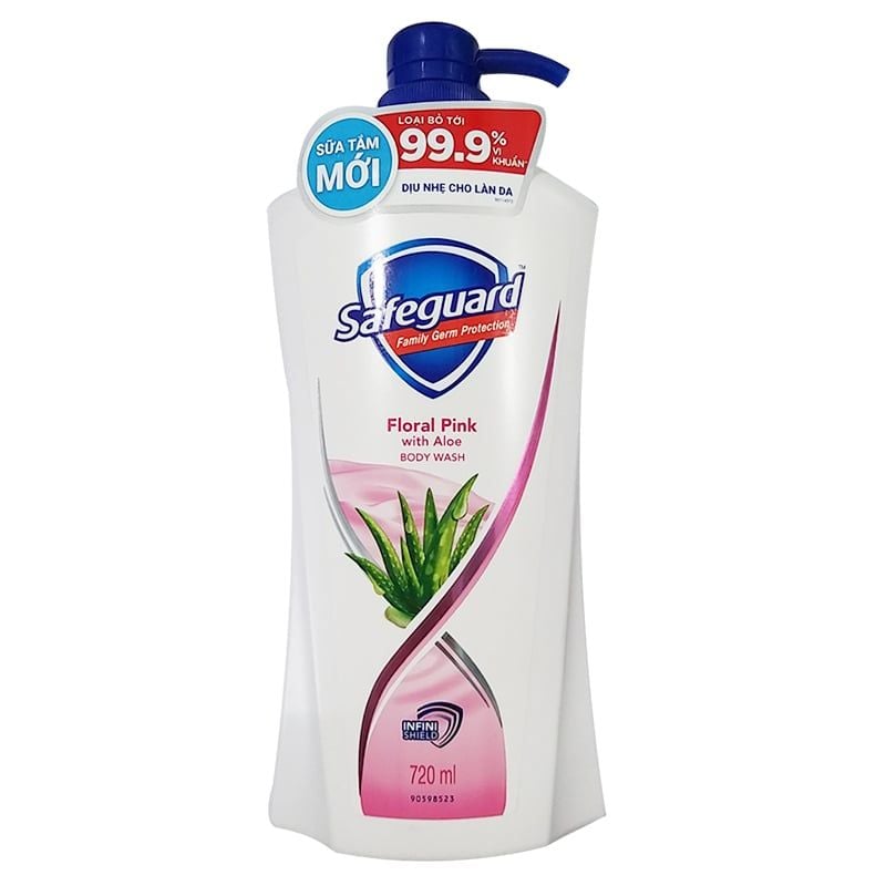  Sữa tắm Safeguard nha đam hương nước hoa chai 720ml 