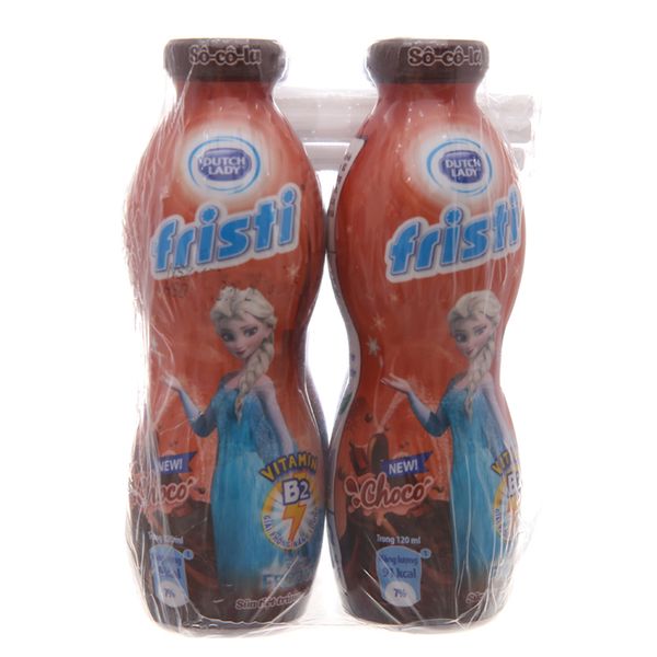  Sữa tiệt trùng Fristi sô cô la chai lốc 4 chai x 120ml 