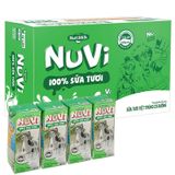  Sữa tươi tiệt trùng có đường Nuvi thùng 48 hộp x 180ml 