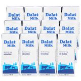  Sữa tươi tiệt trùng Dalat Milk có đường lốc 4 hộp x 180ml 