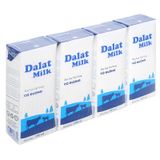  Sữa tươi tiệt trùng Dalat Milk có đường lốc 4 hộp x 180ml 