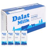  Sữa tươi tiệt trùng Dalat Milk có đường bộ 3 lốc x 4 hộp x 180ml 