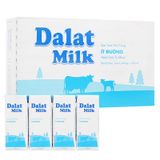  Sữa tươi tiệt trùng Dalat Milk ít đường thùng 48 hộp x 180ml 