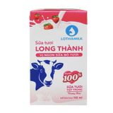  Sữa tươi tiệt trùng Lothamilk hương dâu lốc 4 hộp x 110ml 