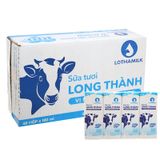  Sữa tươi tiệt trùng Lothamilk ít đường thùng 48 hộp x 180ml 