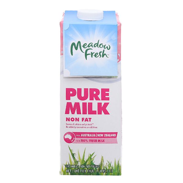  Sữa tươi tiệt trùng Meadow Fresh không béo hộp 1 lít 
