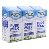  Sữa tươi tiệt trùng Meadow Fresh nguyên kem lốc 3 hộp x 200ml 