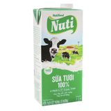  Sữa tươi tiệt trùng Nuti có đường thùng 12 hộp x 1 lít 