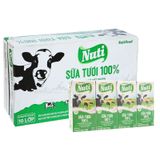  Sữa tươi tiệt trùng Nuti Sữa tươi 100% có đường thùng 48 hộp x 180ml 