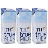  Sữa tươi tiệt trùng TH true MILK có đường bộ 3 hộp x 1 lít 