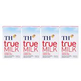  Sữa tươi tiệt trùng TH true MILK hương dâu lốc 4 hộp x 110ml 