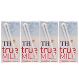  Sữa tươi tiệt trùng TH true MILK hương dâu lốc 4 hộp x 180ml 