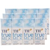  Sữa tươi tiệt trùng TH true MILK ít đường bộ 3 lốc x 4 hộp x 180ml 