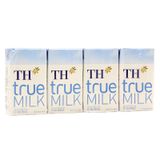 Sữa tươi tiệt trùng TH true MILK ít đường lốc 4 hộp x 110ml 