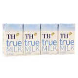  Sữa tươi tiệt trùng TH true MILK ít đường lốc 4 hộp x 110ml 