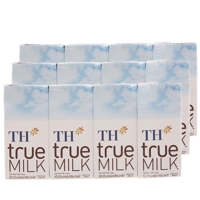  Sữa tươi tiệt trùng TH true MILK vị sô cô la thùng 48 hộp x 180ml 