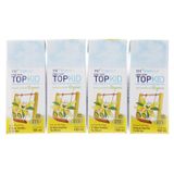  Sữa tươi tiệt trùng hữu cơ TH true MILK Top Kid vani lốc 4 hộp x 180ml 