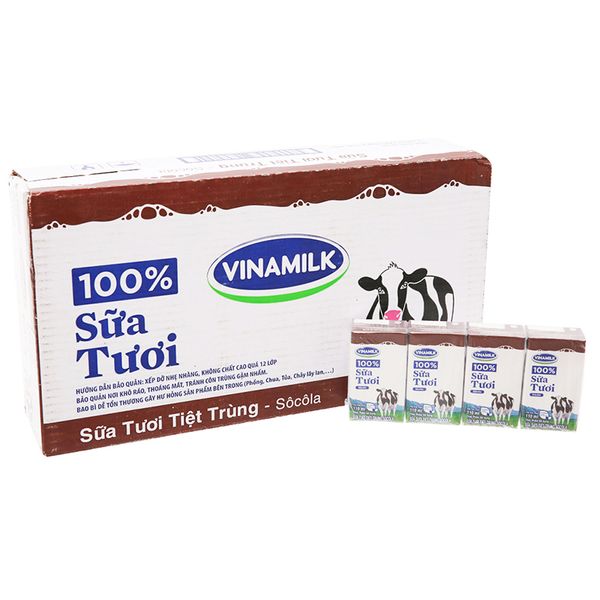  Sữa tươi tiệt trùng Vinamilk hương Socola thùng 48 hộp x 110ml 