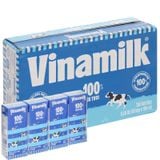  Sữa tươi Vinamilk 100 ít đường lốc 4 hộp x 180ml 
