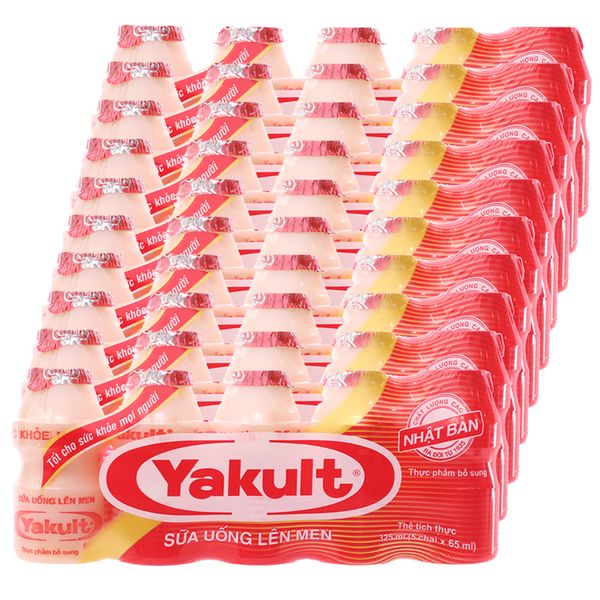  Sữa uống lên men Yakult cây 10 lốc x 5 hũ x 65ml 